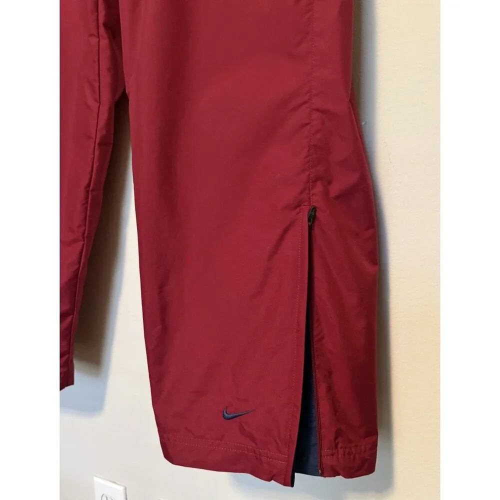 Vintage Men's Nike Tracksuit XL Maroon Blue Colorblock Windbreaker Pants Y2K